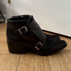 Circus By Sam Edelman Calf Hair And Leather Heeled Boot, size 6